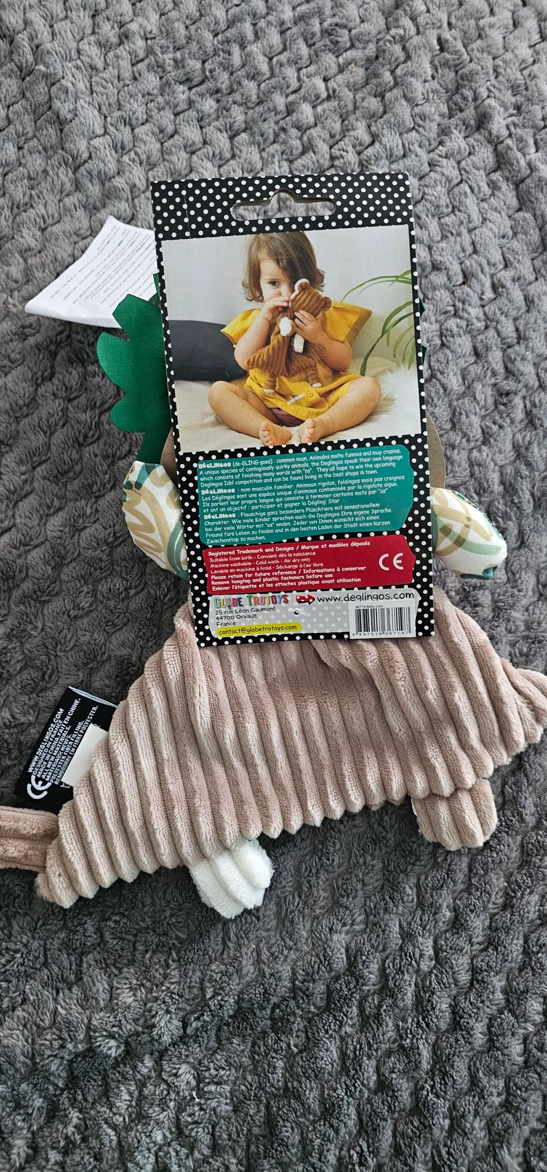 Doudou Lion "Jélékros" Les Déglingos - Neuf avec étiquettes – photo 5